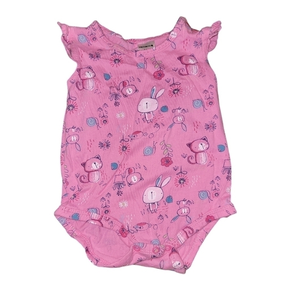 Carhartt pink bodysuit size 12 months snaps on bottom - Picture 1 of 6